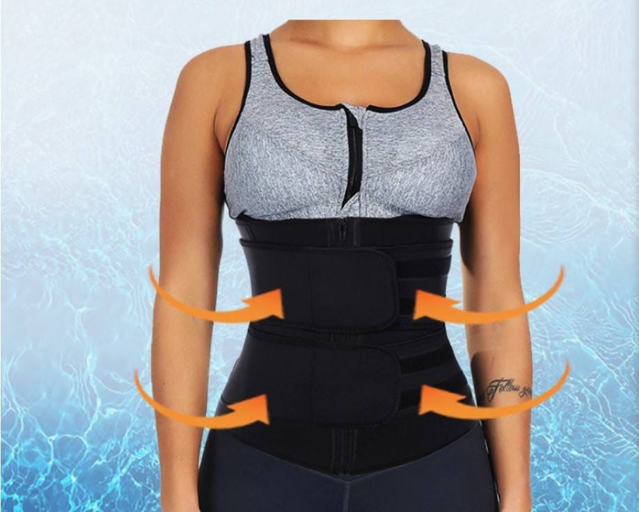 Double belt waist trainer